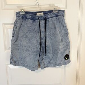 American Eagle Mens Acid Wash Board Shorts Swim Trunks Sz M